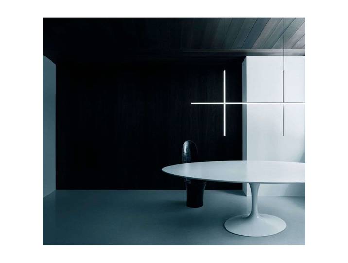 Coordinates S2 Pendelleuchte Moon Grey - Flos - Wohnzimmer - Aluminium