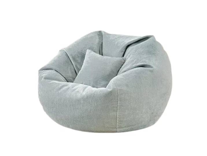 Xumh2024-3 Sitzsack Lazy Sofa Bean Bag Recliner Waschbarer Einzel-Casual-Stuhl Nesting Chair(Blue,Klein)