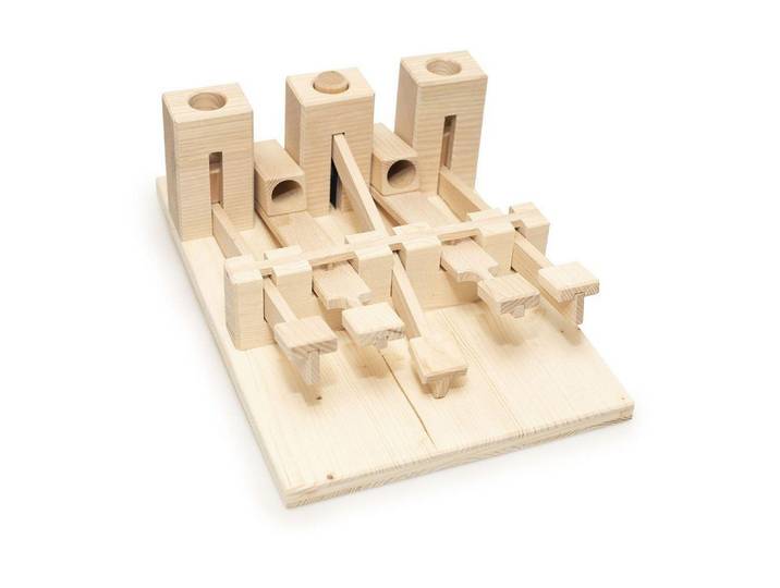 Tier-Intelligenzspielzeug Hundespiele.ch Orgel, mittelschwer , braun, B:25cm H:13cm T:36cm, Holz, Tierspielzeuge, Tier-Intelligenzspielzeug, Holzart: Buche, Esche, Fichte (Schweiz, Südeuropa)
