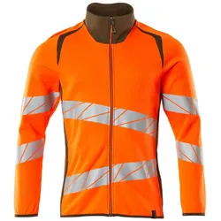 Warnschutz Sweatjacke "ACCELERATE SAFE" UV-Schutz - 5XL - orange/moosgrün