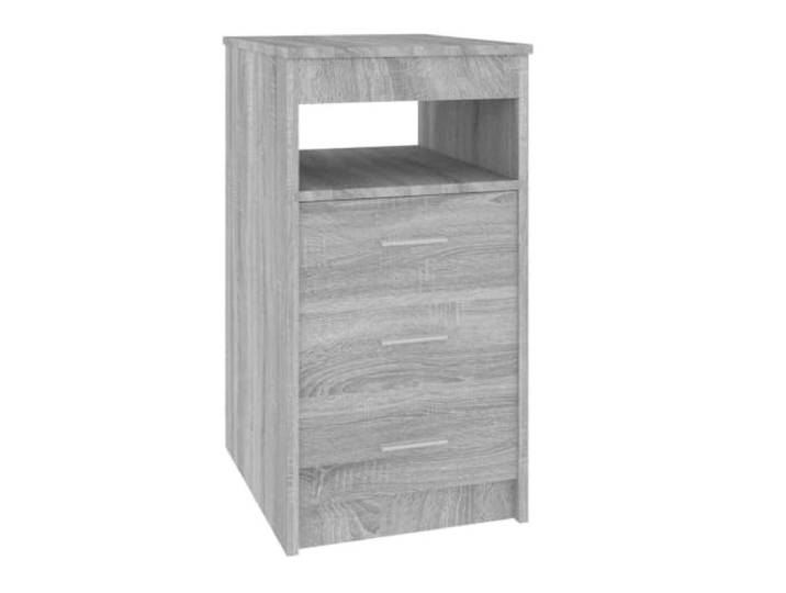 RJPLMFV Schrank mit Schublade, Komposite, Grau, Sonoma, 50 x 40 x 76 cm Offenes Regal, vielseitige Aufbewahrung, strapazierfähige Oberfläche, pflegeleicht, Wandbefestigung inklusive