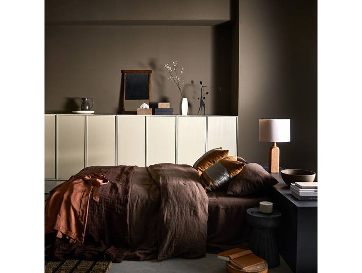 Garderobenschrank halbhoch 100 x 110 x 58cm Beige