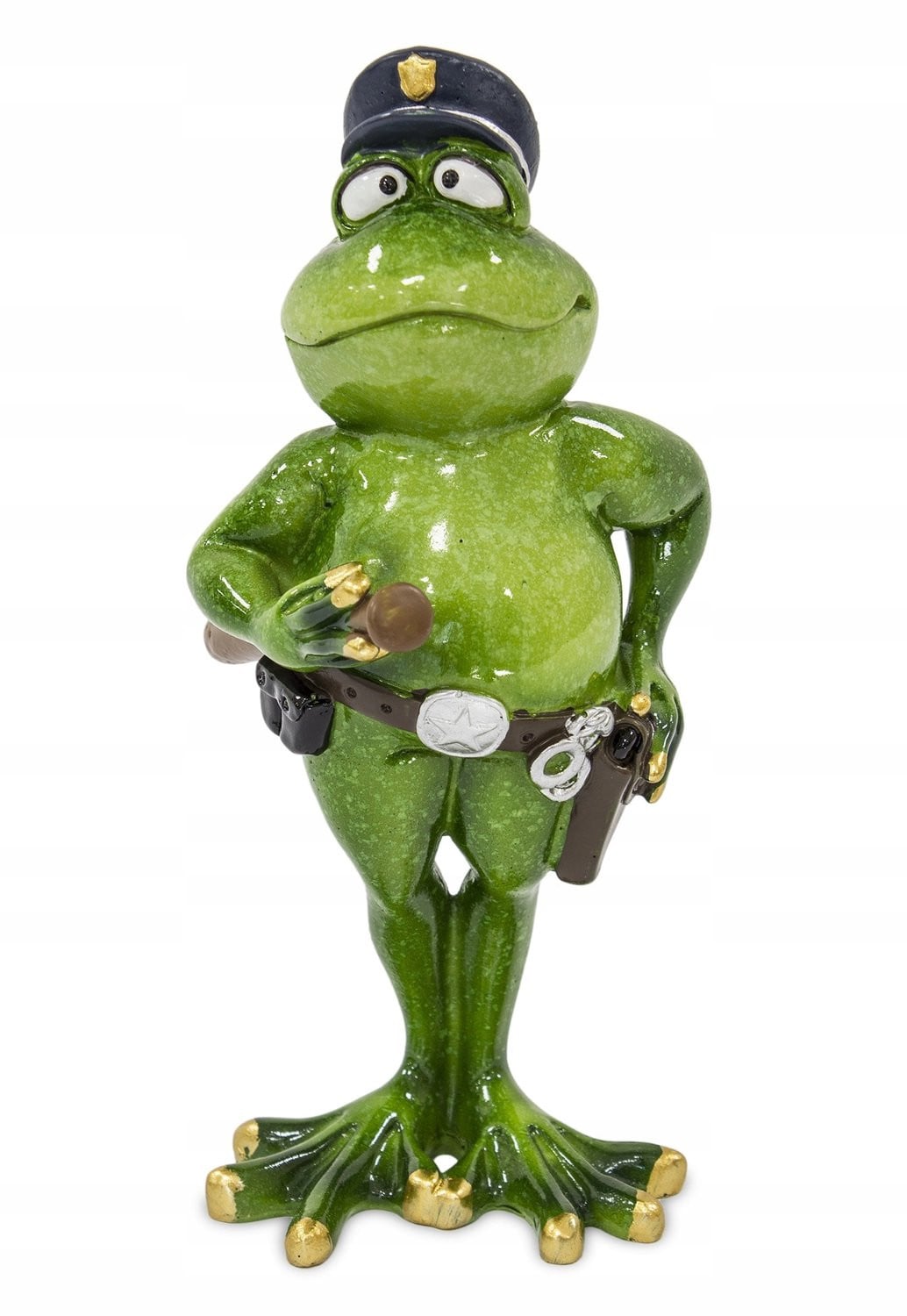 Art-Pol Grappige Politieagent Kikker Figuur voor op tafel