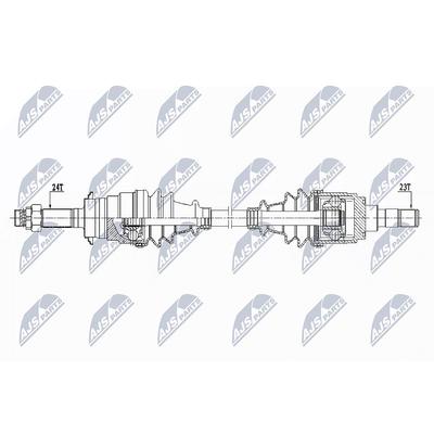 Nty Antriebswelle [Hersteller-Nr. NPW-DA-001] für Daihatsu