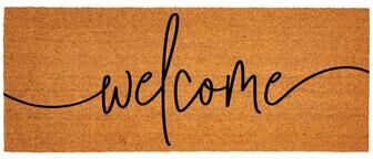 Evergreen "Welcome Coir Mat 60""x24"" - 60"" x 24"""