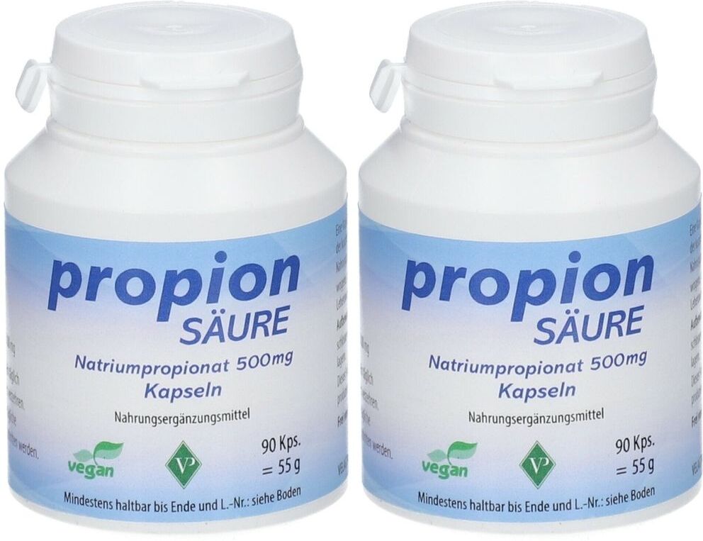 Velag Pharma Propionsäure 500 mg vegan Kapseln 2x 2x90 St