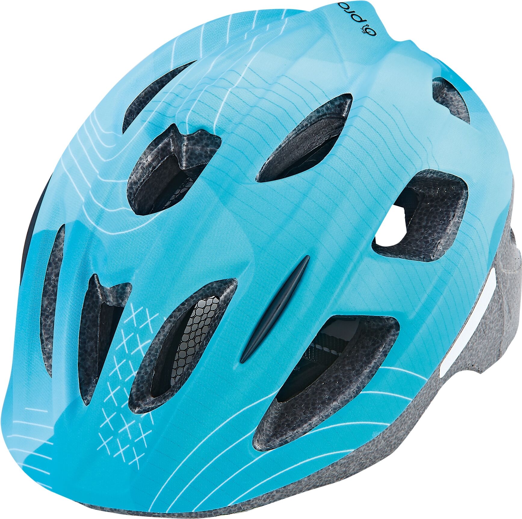 Fahrradhelm PROPHETE "Kinder Fahrradhelm mit LED Licht", blau (türkis), Helme, Kopfumfang: 55cm - 58cm