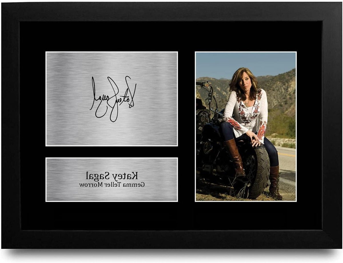 Ingelijste Foto Wanddecoratie met Replica Handtekening - A4 - Zwart