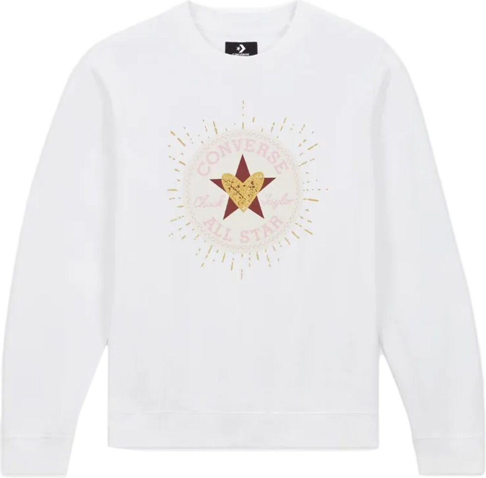Converse radiating love classic sudadera mujer Blanco (XS)