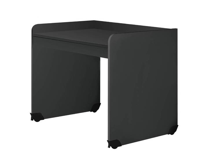 home24 Bureau Okkai 104 x 84 x 72cm grijs/grafietkleurig