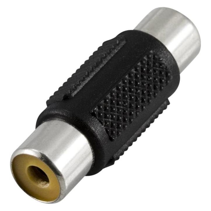 Deltaco RCA Female to Female Adapter (Winkeladapter) (AA-8)