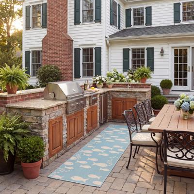SAFAVIEH Courtyard Illa Indoor/ Outdoor Waterproof Patio Backyard Rug