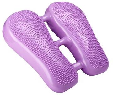 Healfit Counter Balance Trainer Pedal, Inflatable Stepper Core Exercise Equipment, Office Fitness, Home Gym Muscle Relaxing Massage purple