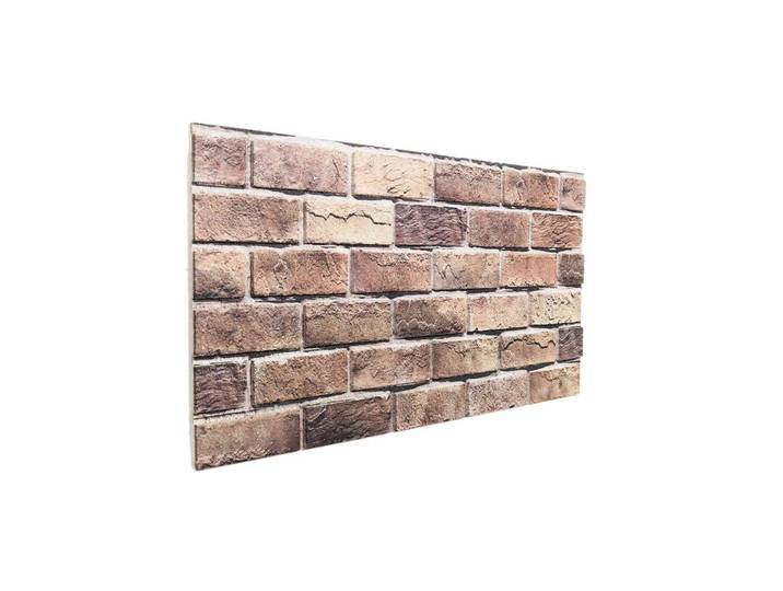 Panneaux muraux 10 pièces Marron et gris 100 x 50 cm Mousse EPS