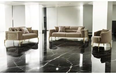 Furnia Delizia 2 Pieces Living Room Sets 1 Sofa 1 Love seat