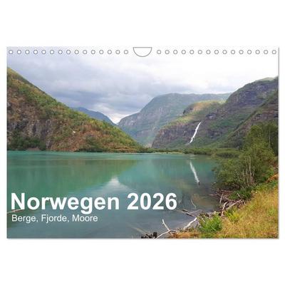 Norwegen 2026 - Berge, Fjorde, Moore (Wandkalender 2026 DIN A4 quer), CALVENDO Monatskalender