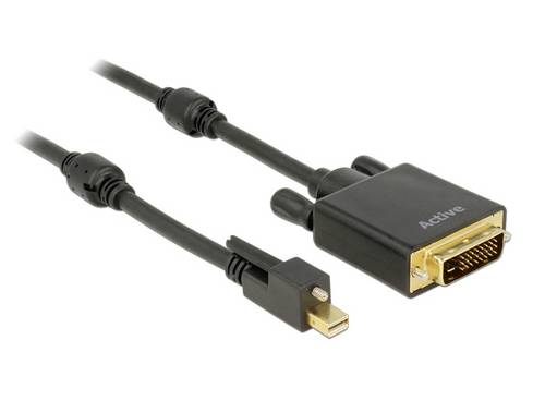 Delock Anschlusskabel 1m Schwarz 83725 USB-C-Displaykabel