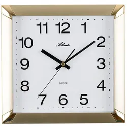 Paragon (Atlanta) Quarzwanduhr 4457 29x29 cm Kunststoff Gold