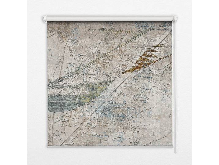 Tulup Innenrollo - Fensterrollo - Rollo - 90x180 cm - Spiegelnde Blätter, Grau, Kunststoff, Rechteckig, 90x180x0.5 cm, Heimtextilien, Vorhänge, Rollos