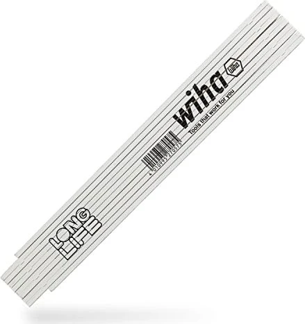 Wiha Gliedermaßstab Longlife Plus Composite, 2 Meter (weiß)