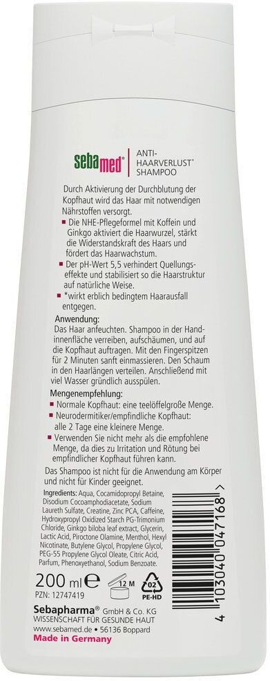 Sebamed Anti-Haarverlust Shampoo 200 ml Unisex 200 ml Shampoo