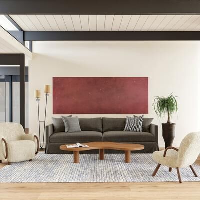 Nuloom Melrose Checked Wool Area Rug.