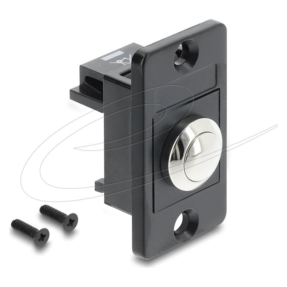 Delock Panel Mount Drucktaster schwarz (91187)