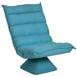RELAXSESSEL Stahl, Samt, Blau