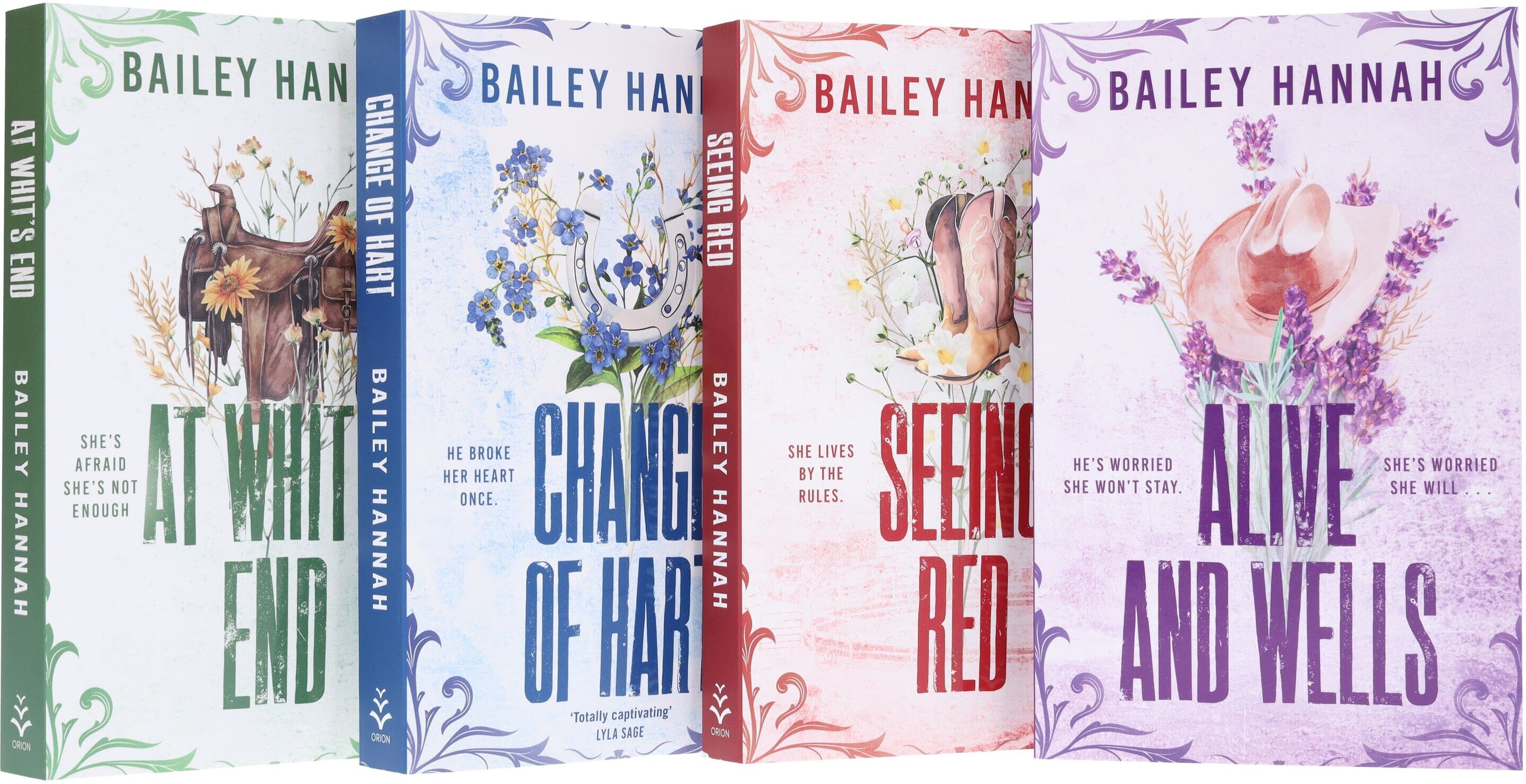 Wells Ranch Series by Bailey Hannah 4 Books Collection Set - Fiction - Paperback Hachette