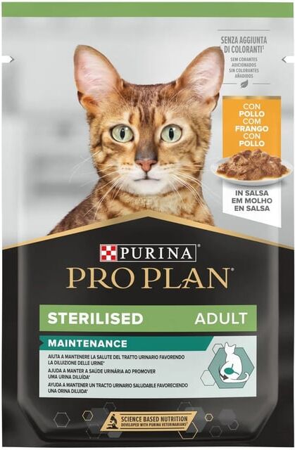 Pro Plan Comida Húmida Gato Sterilised Frango 26 Unds 85g