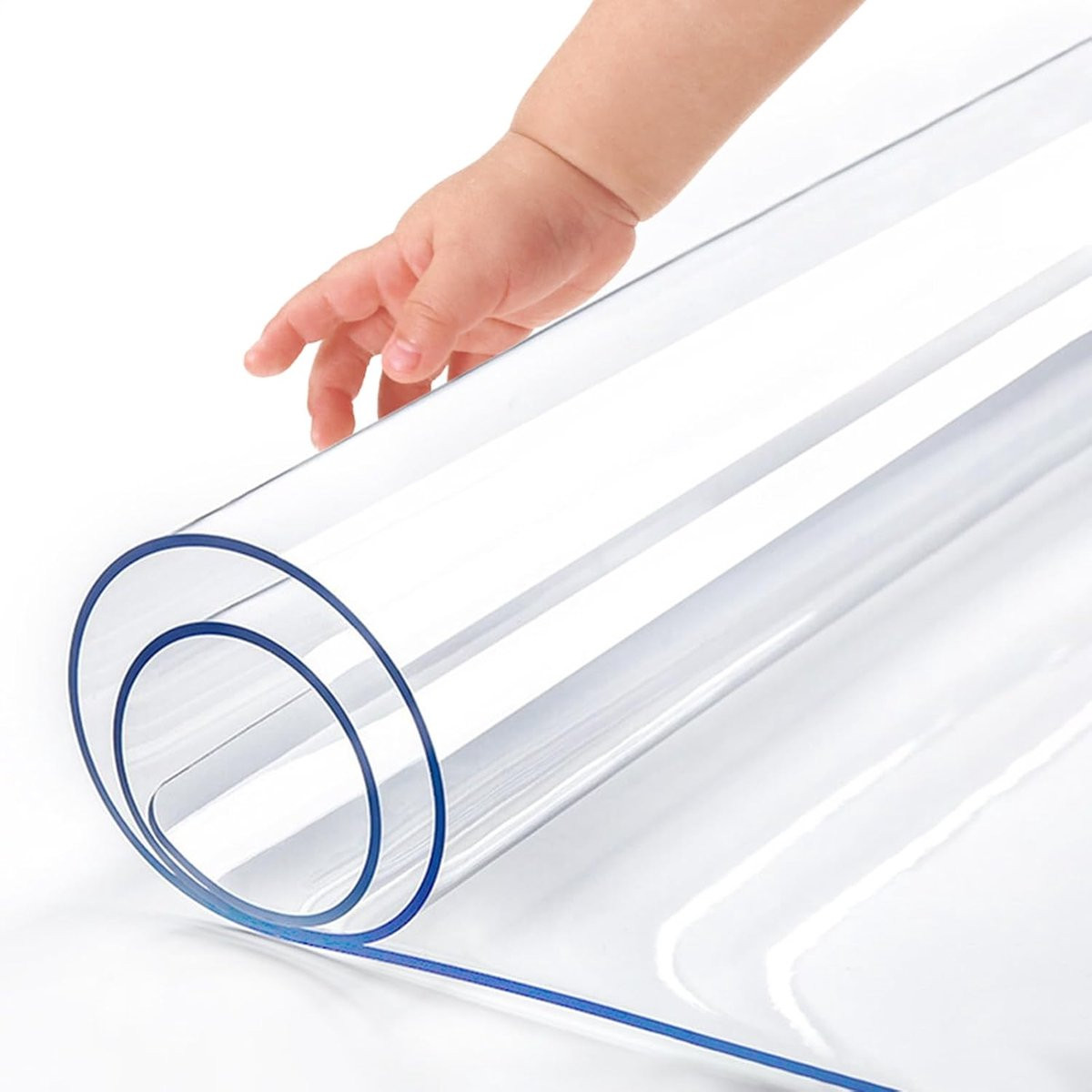 Transparante Tafelblad Beschermer Plastic Mat voor Meubels, 15 mm dik, 150 x 150 cm