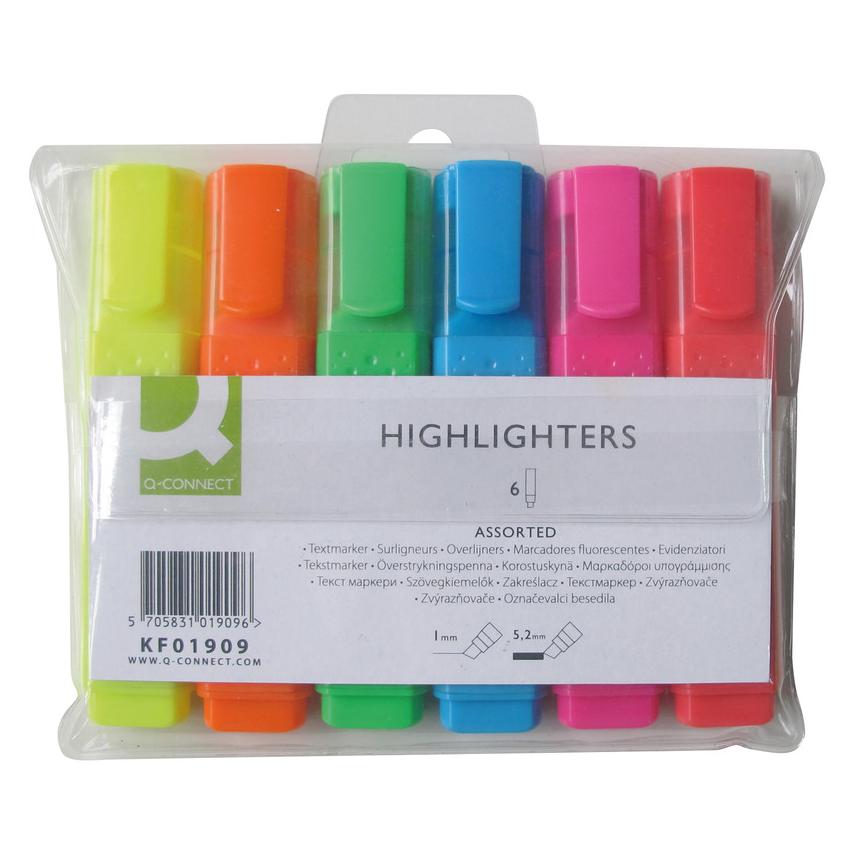 Q-Connect Textmarker Economy (6x) (KF01909)