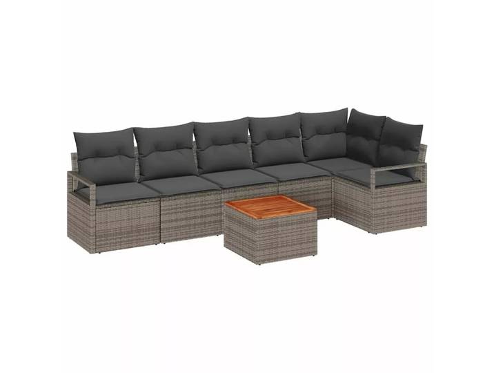 VidaXL - Modulare gartenmöbel poly-rattan, One Size, Grau