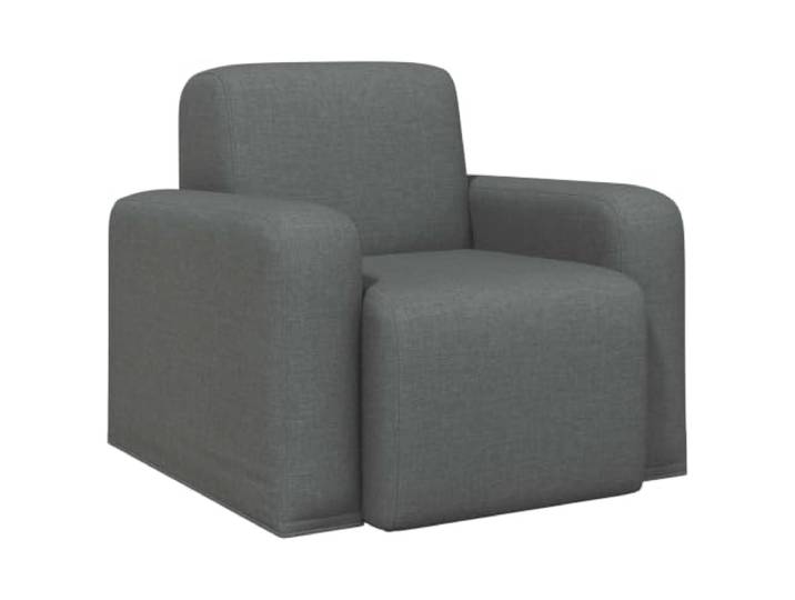Tmriohed Sessel Dunkelgrau Polstersessel Stoff für Wohnzimmer Bequemer Stoffstuhl mit geschwungener Rückenlehne und weicher Polsterung. Ideal für Schlafzimmer und Leseecke.