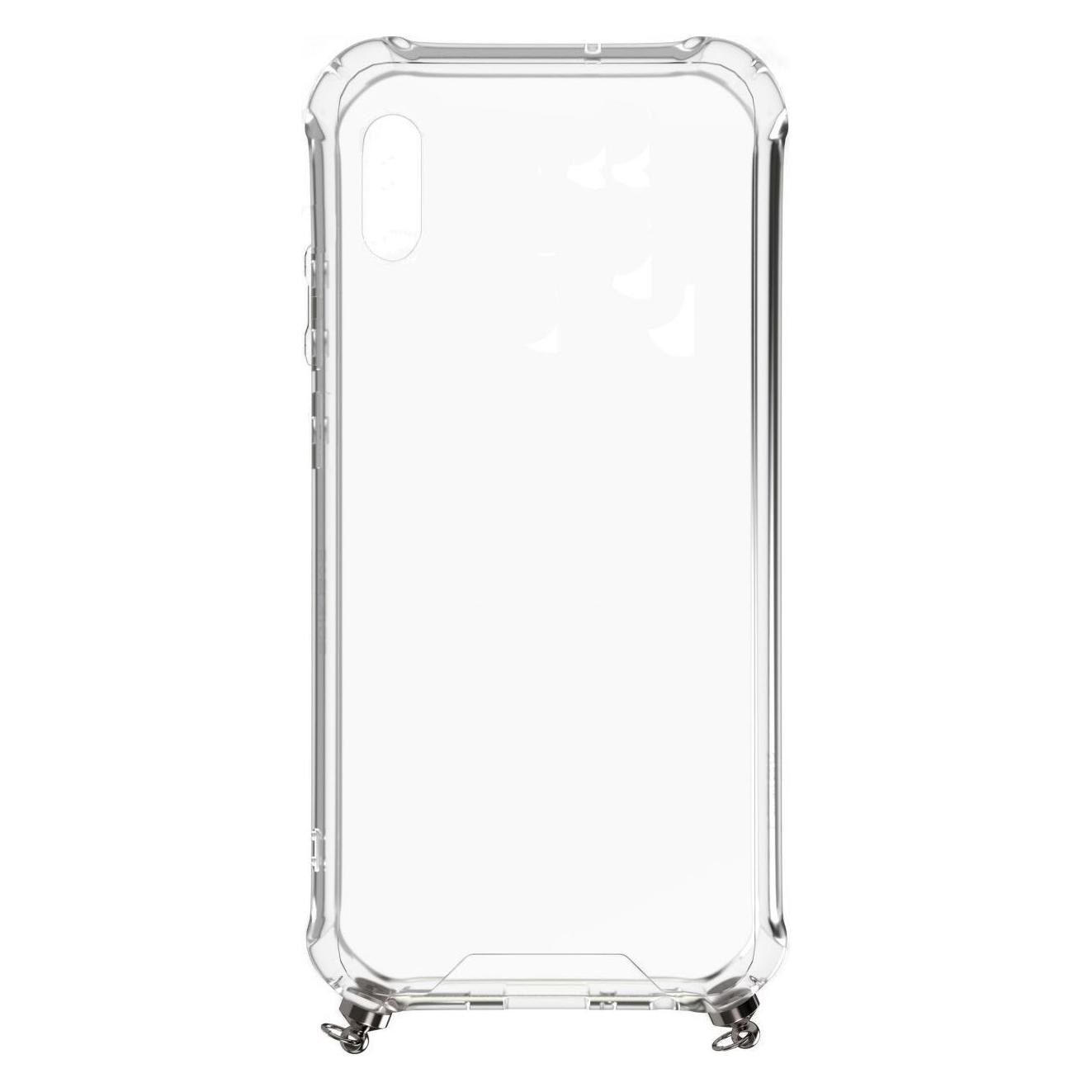 Evelatus iPhone X/XS Silicone TPU Transparent with Necklace Strap (Apple iPhone X) (EIX/XSSTTWNSS)