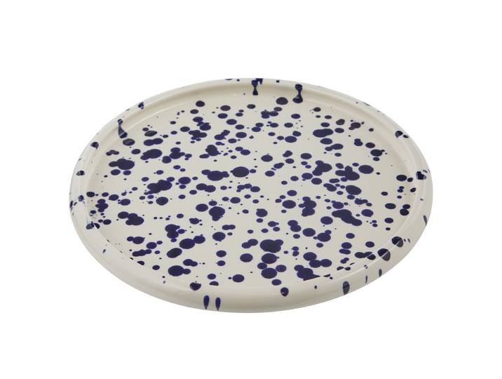Frühstücksteller BOOGY SPLASH 21 x 2 x 21cm Blau/Dunkelblau