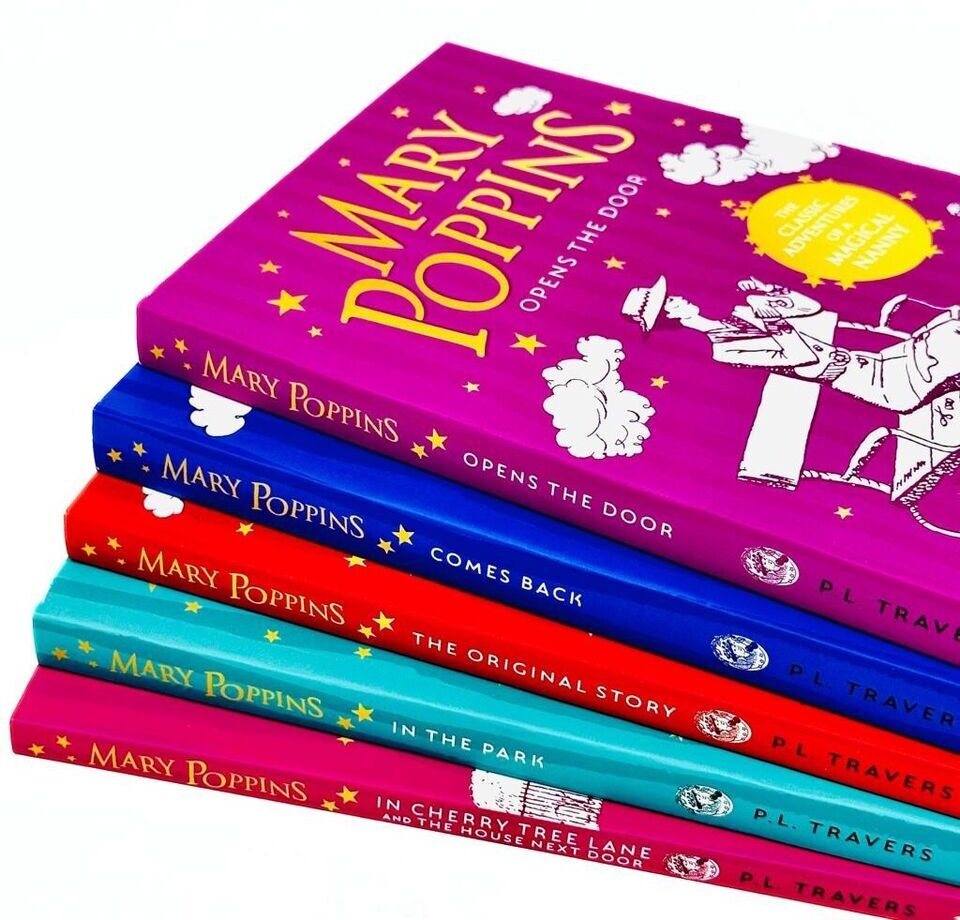 HarperCollins Children's Books Mary Poppins 5 Books Collection Set by P. L. Travers - Paperback - Ages 7-9 - Classic Children's Fiction Boxset