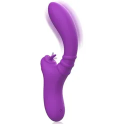 Intense, Vibrator, Harry Vibrator Flexible With Purple Tongue