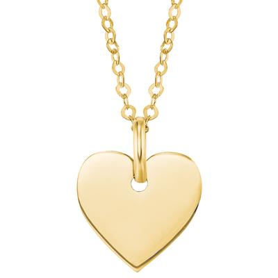 Kette mit Anhänger AMOR "Herz", gold (gelbgoldfarben), Halsketten, Damen, Gelbgold 375, L: 42