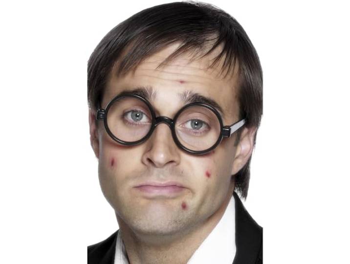 Smiffys Schoolboy Specs, Black