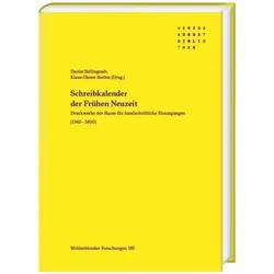 Schreibkalender der Frühen Neuzeit, Fachbücher von Daniel Bellingradt, Klaus-Dieter Herbst