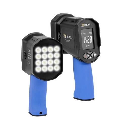 PCE Instruments Stroboskop PCE-DSX 5 |optisch 60 ... 100000 FPM |Frequenz 1 ... 1666,66Hz |Feineinstellung x1 x10 x100