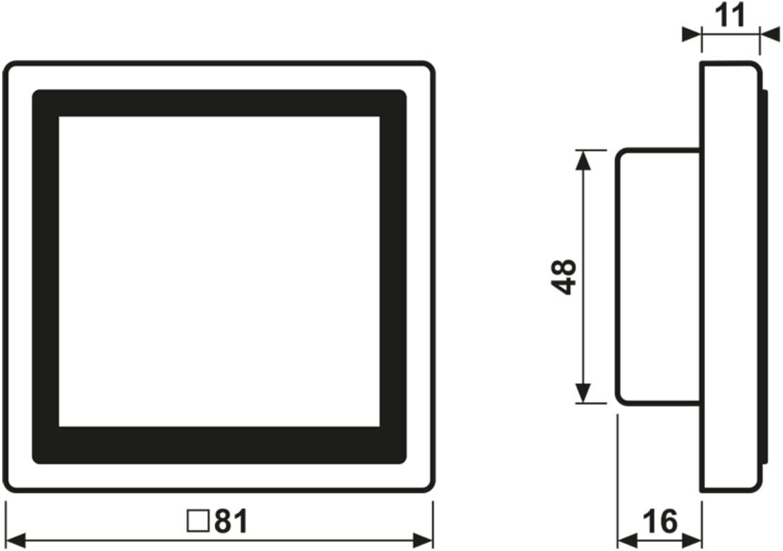 Jung KNX Raumcontroller LS TOUCH 459 D1 S SWM (LS459D1SSWM)
