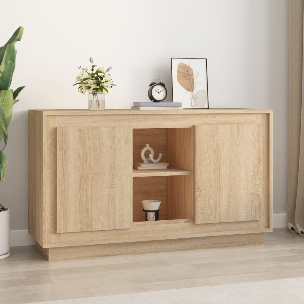 17 Stories Lissi Sideboard 102x35x60 cm Engineered Wood Sonoma Oak 60cm H X 102cm W X 35cm D