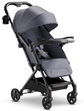 Mompush Lithe V2 Lightweight Stroller with Snack Tray, Ultra-Compact Fold & Airplane Ready Travel Stroller, Near Flat Recline
