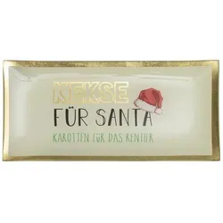 Love Plates Deko Teller Kekse für Santa
