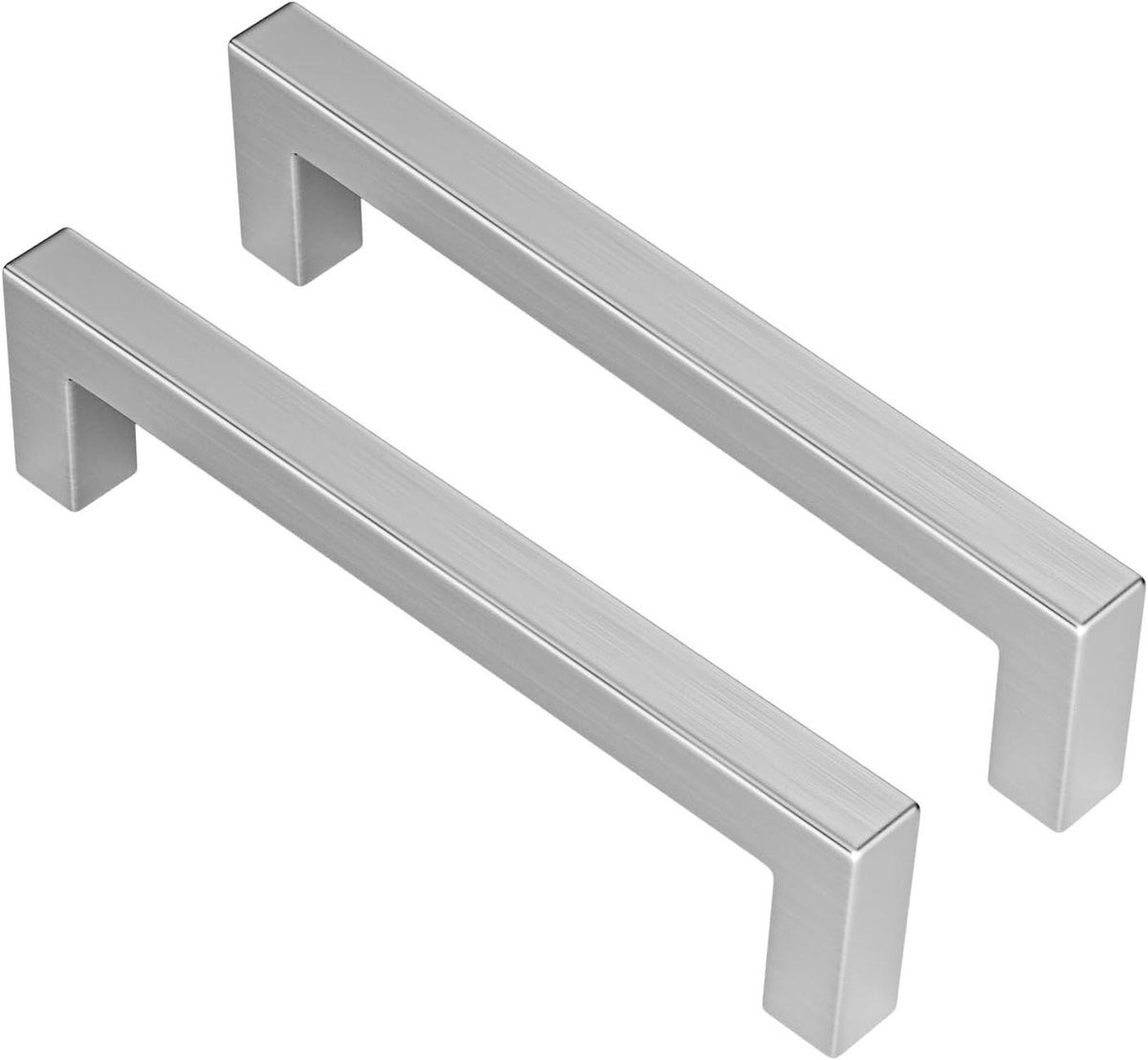 Meubelgrepen Set Geborsteld Nikkel Zilverkleurig Gatafstand 128 mm