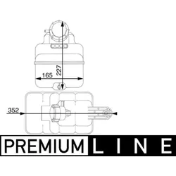 Ausgleichsbehälter Kühlmittel MAHLE CRT 43 000P