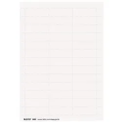 Leitz Beschriftungsschild 19000001 blanko 60x21mm weiß 975 St./Pack.