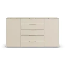 Kommode Flipp Dekor Beige Champagner